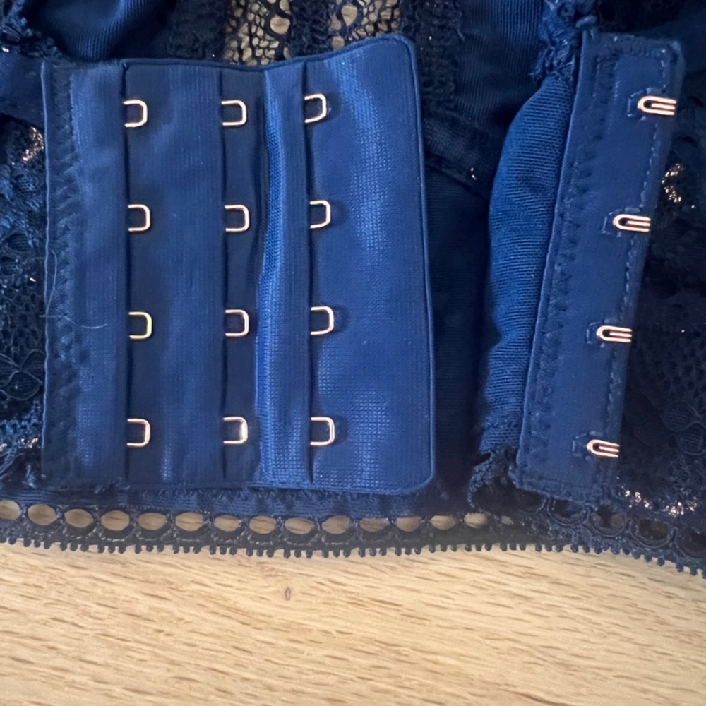 Zara Navy with Gold Bralette | Bravissimo - Picture 5 of 6